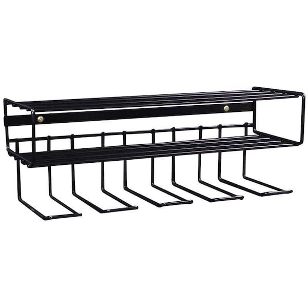 C2M C2M 7.5 in. H X 21.5 in. W X 7.5 in. D Black Steel Wall Mount Tool Holder - C2M5032P
