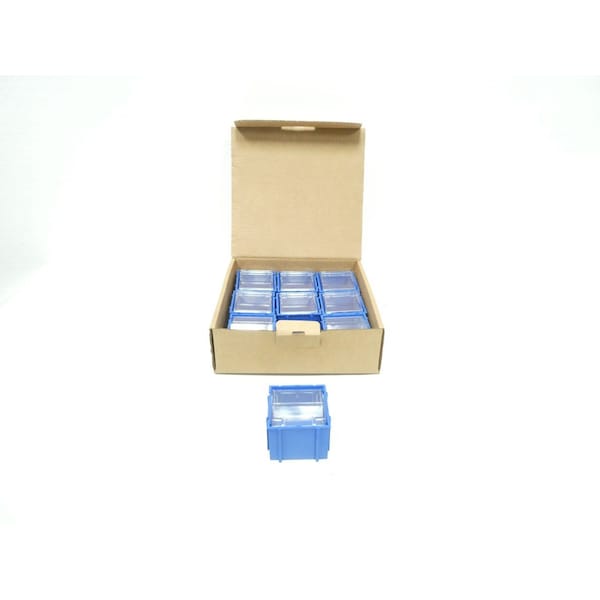 Quantum Storage Tip Out Bin Blue 2-13/16In X 3In X 2-3/8In Tool Box 9PK - QTB409BL