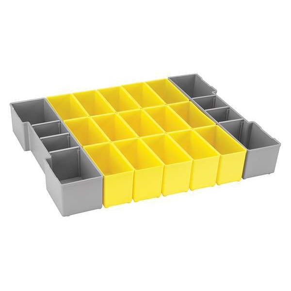 Bosch Tool Organizer with Plastic, 2-1/2" H x 16-1/4" W - ORG1A-YELLOW