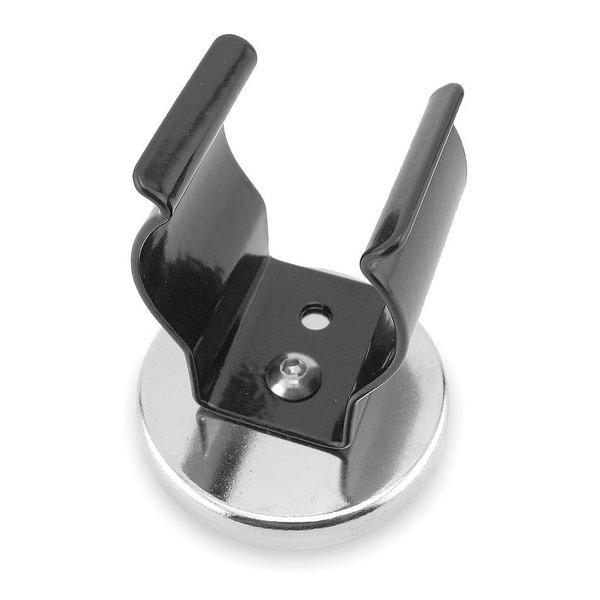 Zoro Select Channel Magnet, Chrome/Blk, 20 Lb, 2.035 In - 3DXZ9