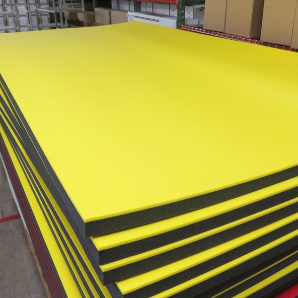 Creative Safety Supply Tool Foam Sheets, Bonded  1-1/4in, Yellow/Black - FTK54106BKY-1