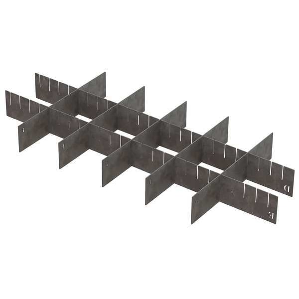 Swivel Storage Solutions Divider, 26 in. L x1/16 in.W, Steel, Silver - PRDDS2500