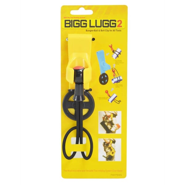 Superior Parts Original Bigg Lugg 2 - Rubber Belt Hook Tool Holder System with 1 Bungee Strap - BL2-1BM