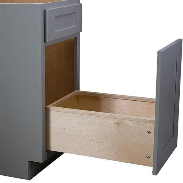 Omega National Waste Unit Drawer for 15 in. Cabinet, Birch - NPWR3015MNL1
