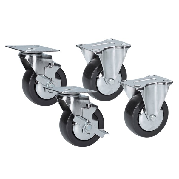 Urrea Set of wheels for cabinets, 4 pieces, 242 lbs/pcs loading capacity - RGREF2