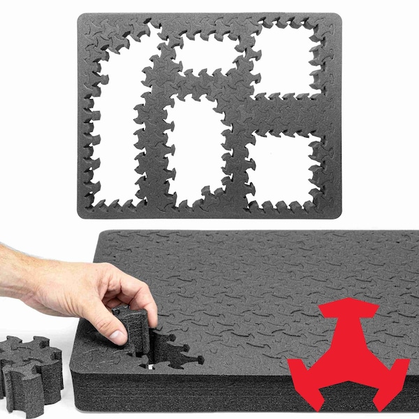 Eylar RAGAR 21.75in x 17in Reconfigurable & Reusable Protective XP Crosslinked Foam Insert - RG00041-XP