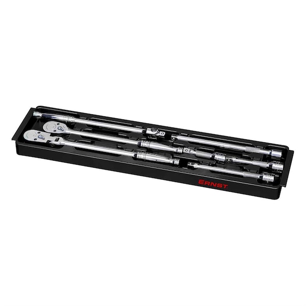 Ernst Manufacturing 3/8 In. Ratchet And Extension Tray - Black - 8371