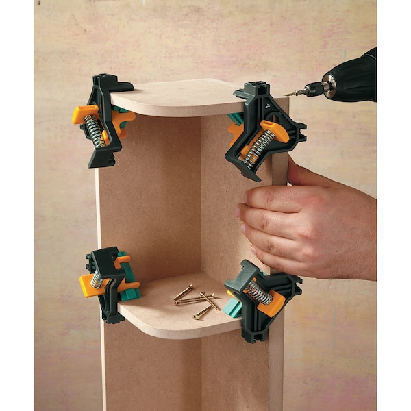 Richelieu Hardware 3/8-inch to 1-inch (10 mm to 25 mm) Corner Clamp, PK 2 - 3051404