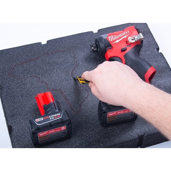 5S Supplies Replacement Foam for Milwaukee PACKOUT 48-22-8426 6 Piece Foam Kit - MP-48-22-8426-BLK/RED