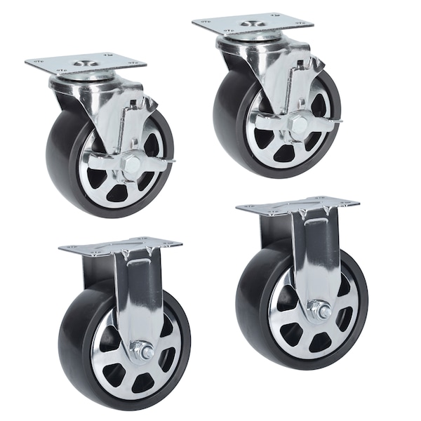 Urrea 5" x 2" caster set for cabinets models X41M11, X27M7, X27M6, H41M12 - RGREF1