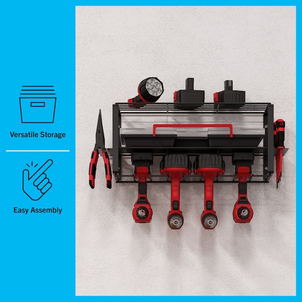 Stalwart 3-Tier Power Tool Organizer Shelving - 75-TS2005