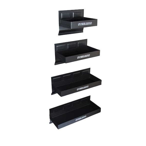 Steelman Non-Marring Magnetic Tool, Parts Tray 4-Piece Set - 41811