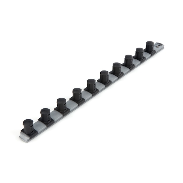 Tekton 3/4 Inch Drive x 18 Inch Socket Rail, 10 Clips (Gray) - OSR33310