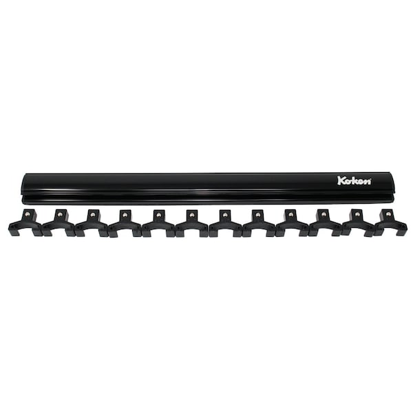 Ko-Ken Magnetic Aluminum Rail 3/8 Plastic Clip x 12 pieces 300mm - RSAL300-3/8X12