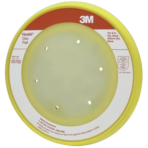 Almohadilla para disco 3M Hookit sin polvo, 05782, 8 pulgadas, - 05782