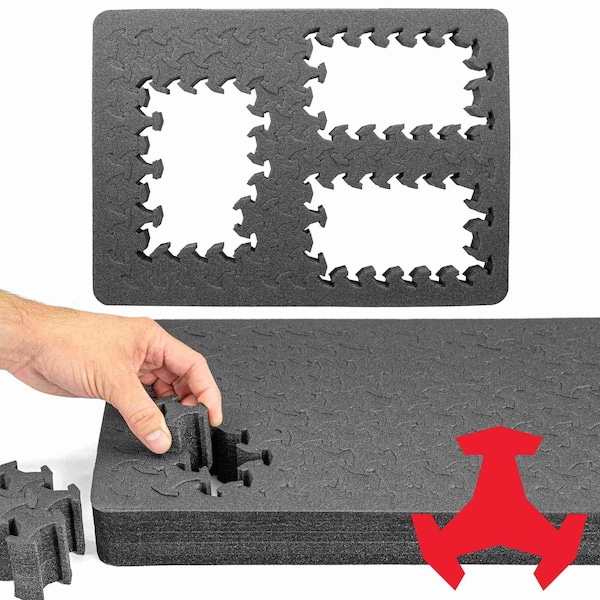 Eylar RAGAR 17.75in x 12.5in Reconfigurable & Reusable Protective XP Crosslinked Foam Insert - RG00002-XP