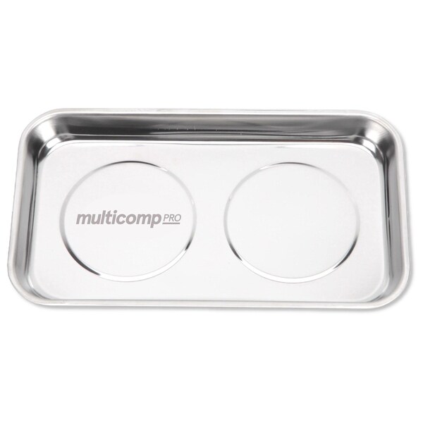 Multicomp Pro Storage Tray, Stainless Steel, 140mm W x 240mm D x 28mm H - MP010966