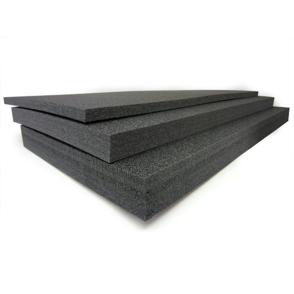 Creative Safety Supply Thick Foam Tool Organizers 2ftx4ft, 3in Thick - TF243BK