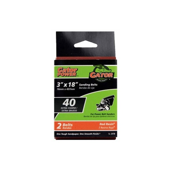 Gator Finishing 2PK 3x18 40G SandBelt - 3179