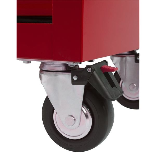 Westward WESTWARD Rolling Tool Cabinet, 13-Drawers, Gloss Red, 42" W x 19" D x 40" H - 32H891