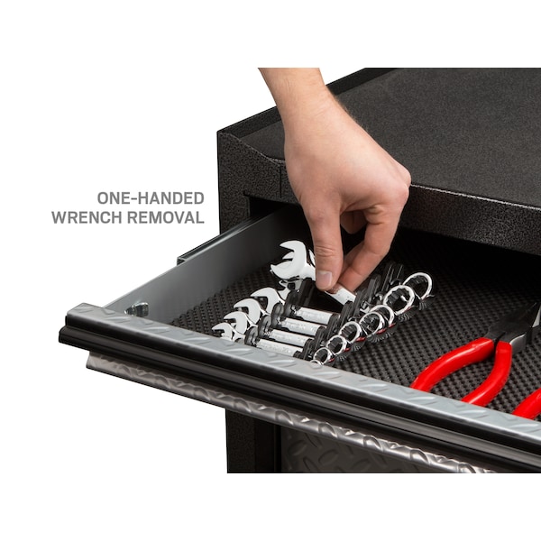 Tekton 8-Tool Stubby Combination Wrench Holder (Black) - ORG21108