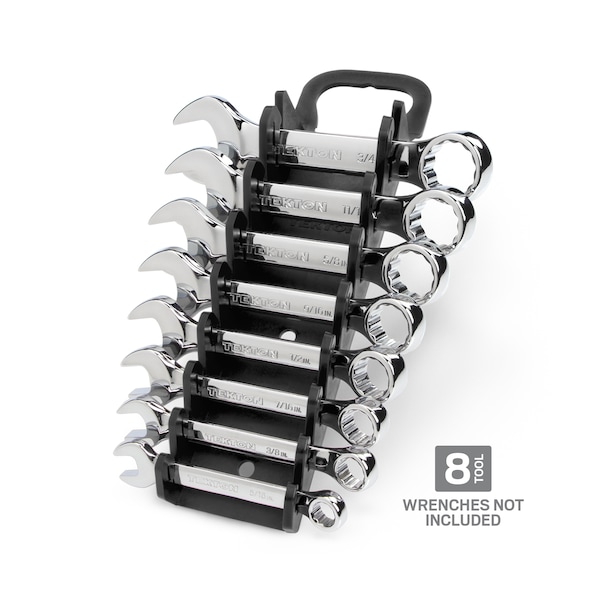 Tekton 8-Tool Stubby Combination Wrench Holder (Black) - ORG21108