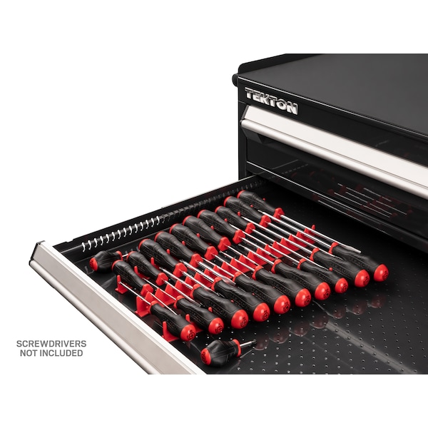 Tekton 20-Tool Screwdriver Rails (Red) - ODR12101