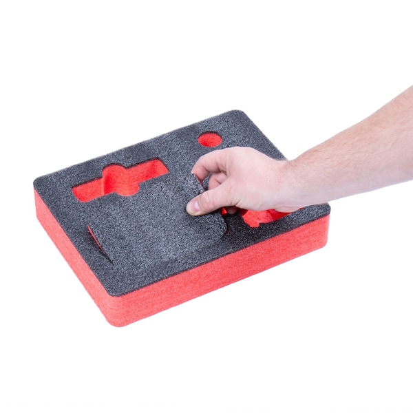 5S Supplies Replacement ECONO FOAM for Pelican 1200 Protector Case - PEL-1200-BLK/RED