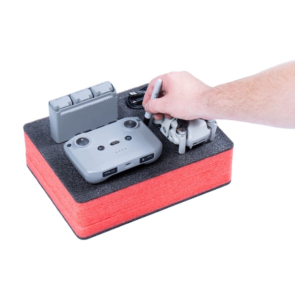 5S Supplies Replacement ECONO FOAM for Pelican 1200 Protector Case - PEL-1200-BLK/RED