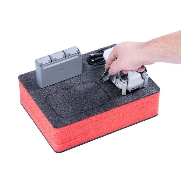 5S Supplies Replacement ECONO FOAM for Pelican 1200 Protector Case - PEL-1200-BLK/RED