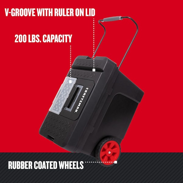 Craftsman Storage, 17 gal Black Pro Mobile Tool Bo - CMST33026
