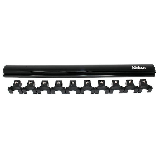 Ko-Ken Magnetic Aluminum Rail 1/2 Plastic Clip x 10 pieces 300mm - RSAL300-1/2X10
