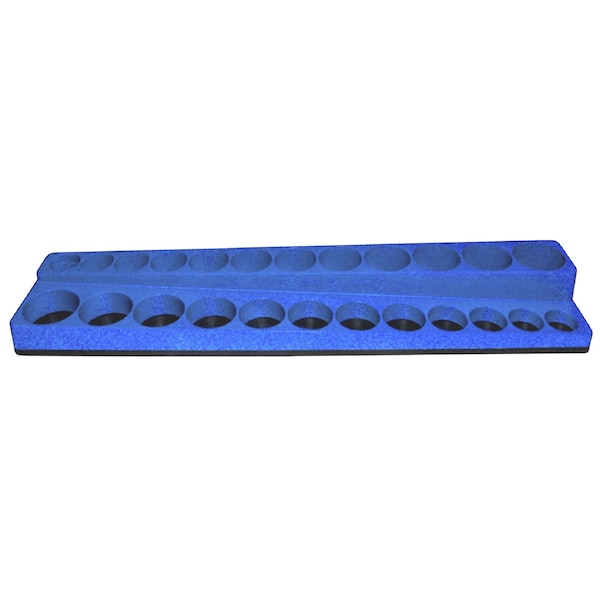Mechanics Time Saver 3/8 in. 24-Hole MagnaCaddy, Blue - SD3810