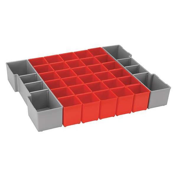 Bosch Tool Organizer with Plastic, 2-1/2" H x 16 1/4 in W - ORG1A-RED