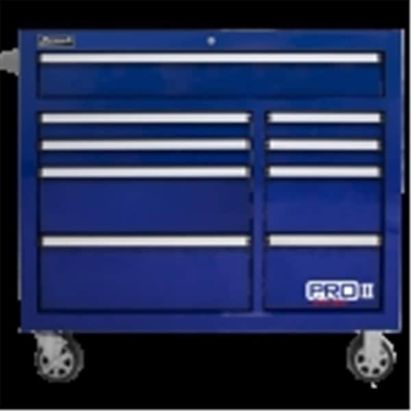 Totalturf 41 in. Pro 2 9-Drawer Roller Cabinet, Blue - TO3531649