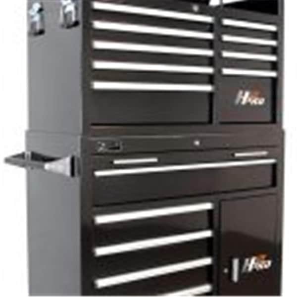 Totalturf 56 in. H2Pro 8 Drawer With 2 Drawer Comp Roller, Black - TO3532175