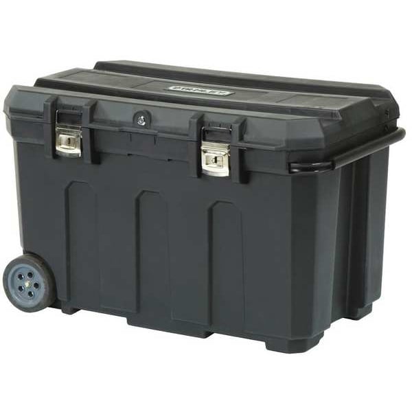 Stanley Mobile Rolling Tool Chest, 50 Gallon, 37" W x 23" D x 23" H, Structural Foam, Black, Incl. Lock/Keys - 037025H