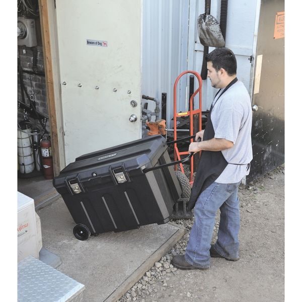 Stanley Mobile Rolling Tool Chest, 50 Gallon, 37" W x 23" D x 23" H, Structural Foam, Black, Incl. Lock/Keys - 037025H