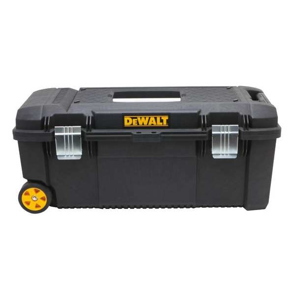 Dewalt Rolling Tool Box, Plastic, Black, 28 in W x 12-1/2 in D x 12 in H - DWST28100