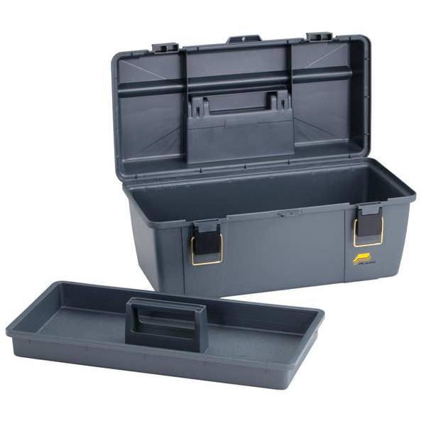 Plano Portable Tool Box, Plastic, Gray, 20 in W x 11 in D x 9 in H - 651-010