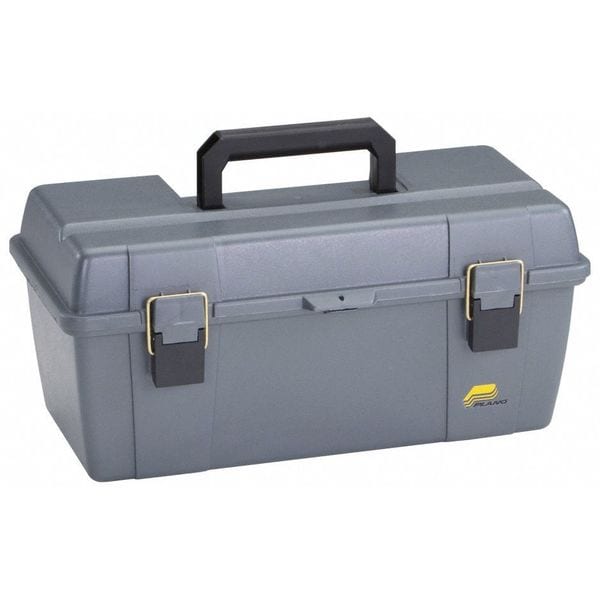 Plano Portable Tool Box, Plastic, Gray, 20 in W x 11 in D x 9 in H - 651-010