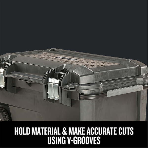 Craftsman Wheeled Tool Box, Plastic, Black, 29 in W x 20 in D x 16-3/4 in H - CMST24800