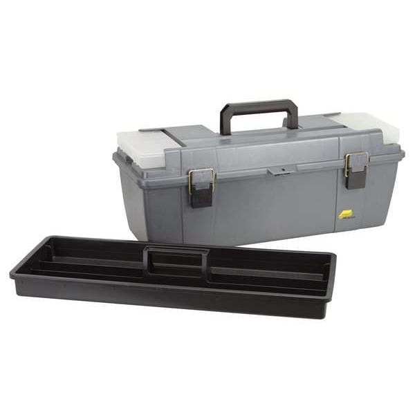 Plano Grab N Go Tool Box, Plastic, Gray, 26 in W x 10 in D x 11 in H - 682-007