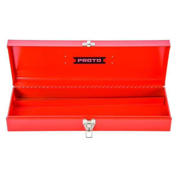 Proto Socket Set Box, Steel, Red, 19 in W x 7-3/4 in D x 1-5/8 in H - J5496R