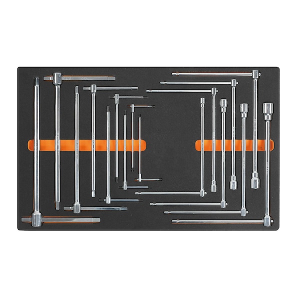 Beta 3 Drawer Rolling Tool Cart with 6 Foam Tray Tool Sets and 152 Tools and Accessories - RSC24KIT