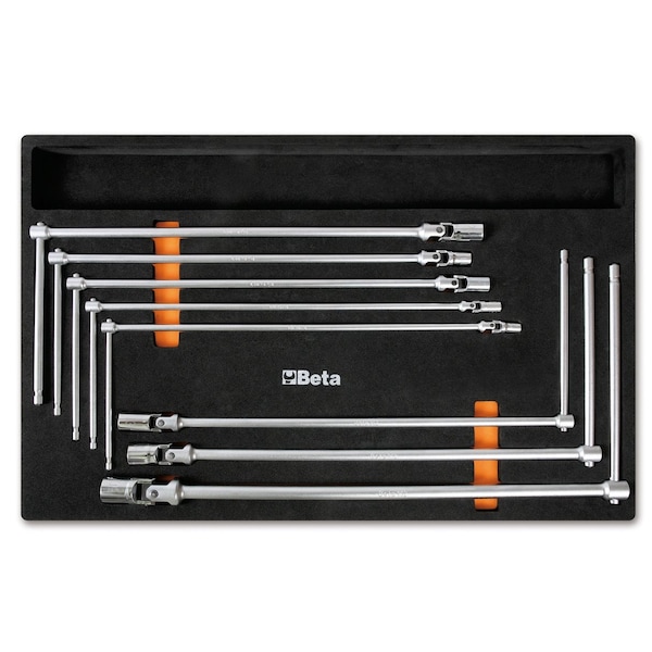 Beta 3 Drawer Rolling Tool Cart with 6 Foam Tray Tool Sets and 152 Tools and Accessories - RSC24KIT