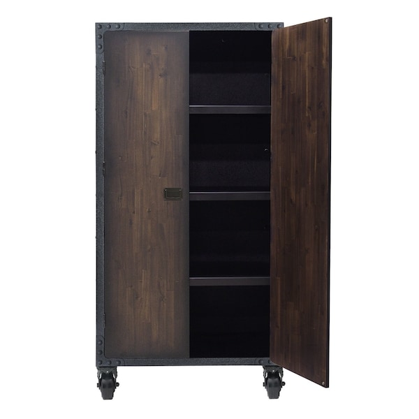 Duramax Garage Storage Combo Set, Brown/Gray, Steel, Wood, 216 in W x 20 in D - 10P4TC4WC2FC