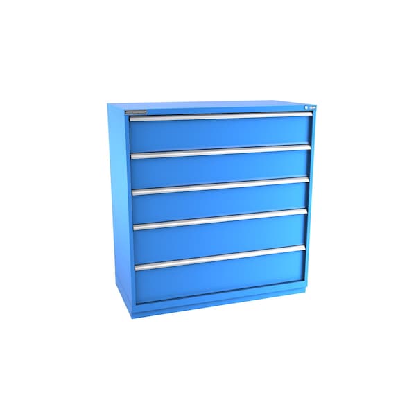 Champion Tool Storage Modular Drawer Cabinet, 5 Drawer, Blue, Steel, 56-1/2 in W x 28-1/2 in D x 59-1/2 in H - D27000501ILCFTB-BB