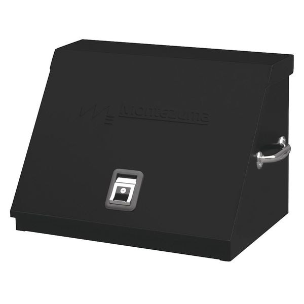 Montezuma Triangle Top Chest, Black, Steel, 26-3/4 in W x 18 in D x 18-1/2 in H - MZ-SE250B