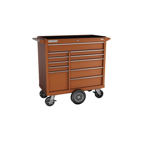 Champion Tool Storage FMPro Tool Cabinet, Maintenance Cart, 11 Drawer, Red, Steel, 41 in W x 20 in D - FMP4111MC-RD